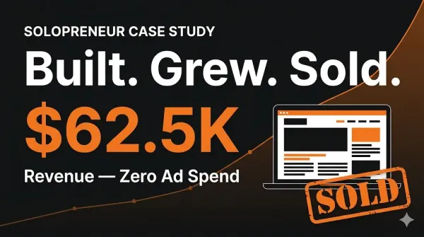 How I Built, Grew, and Sold an Anime Website That Made 62.5k USD — Without Raising any Money